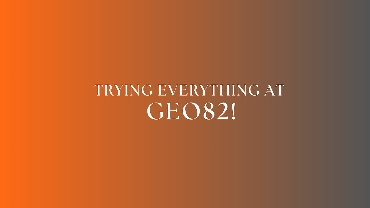 Trying EVERYTHING at GEO82 in Epcot! | Meghan and Andrew
