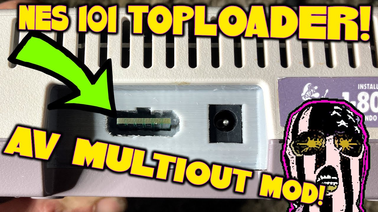 Nes 101 Top Loader Composite AV mod With Snes Style Multi Out! Installation Guide.
