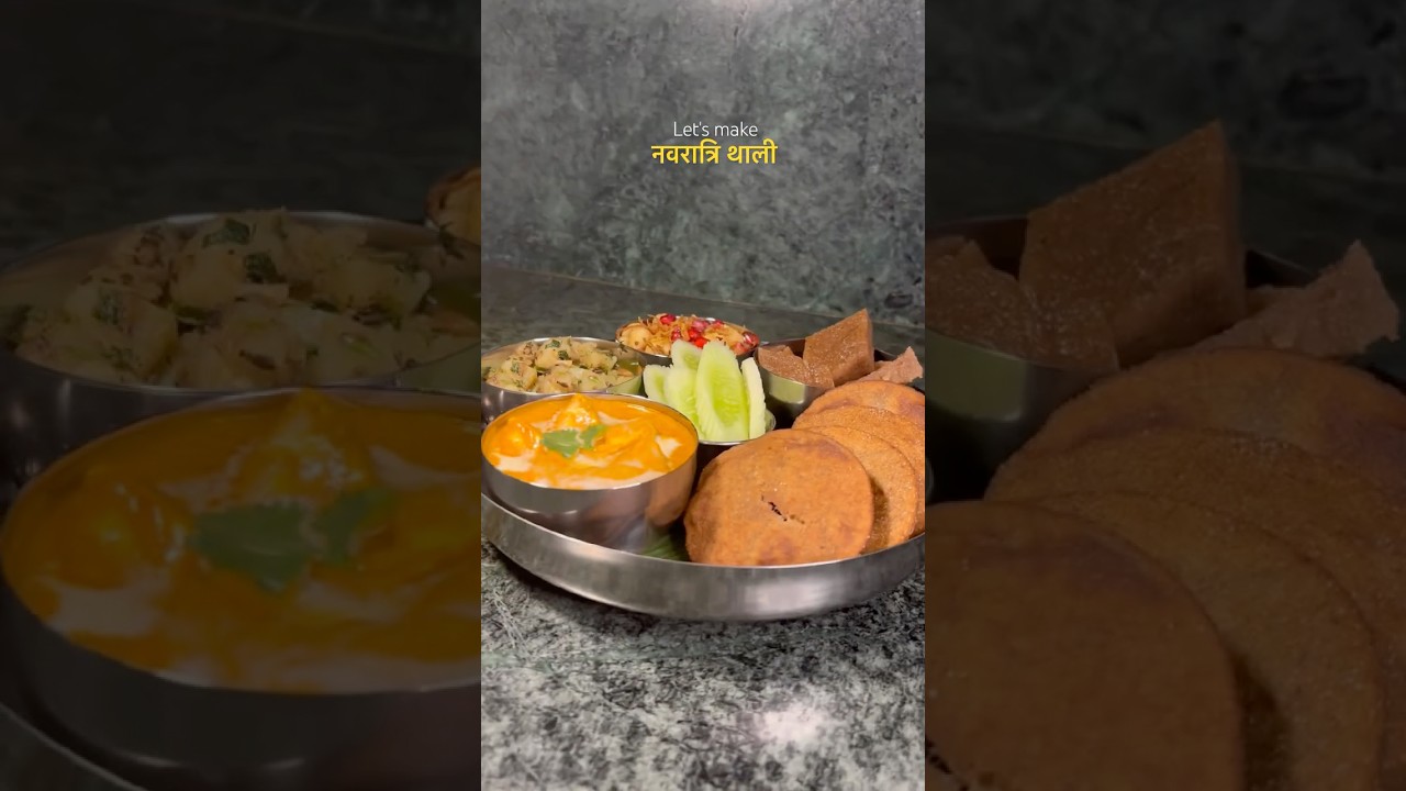 Made Vrat ki Thali &hearts;️ #food #vrat #navratri #thali