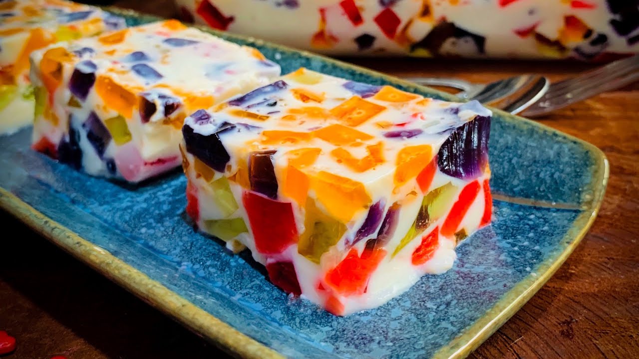 Broken Glass Jelly Pudding | Quick & Easy | Jazee&rsquo;s Recipes