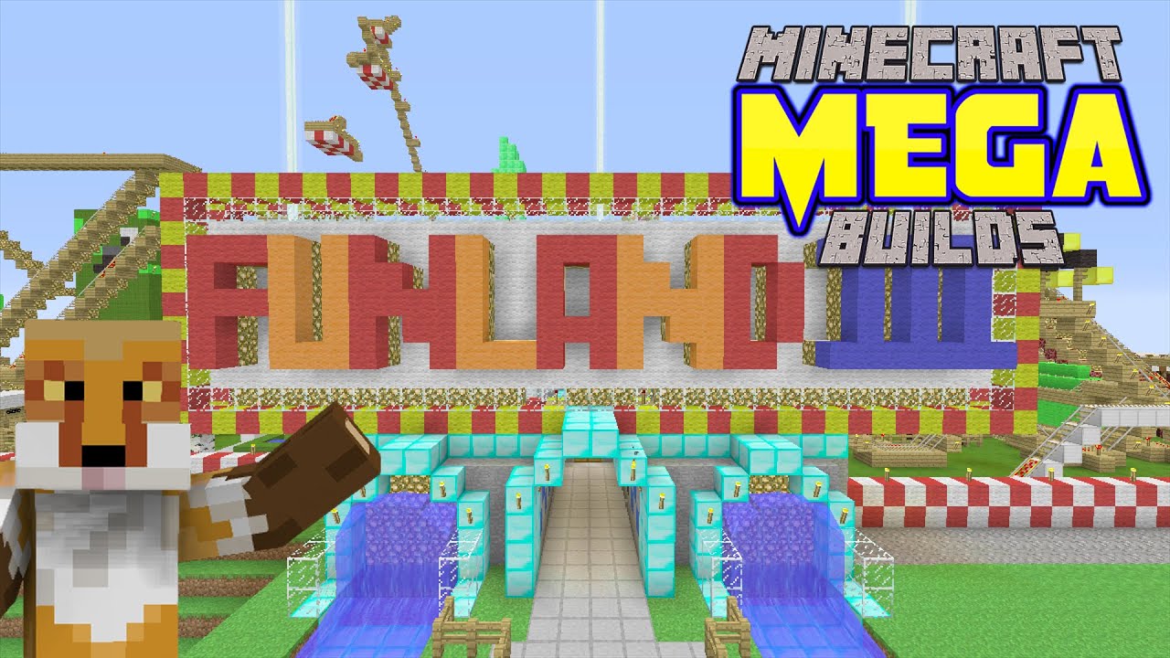 FUNLAND -|- Minecraft Xbox Mega Build Map Showcase {w/ Download}