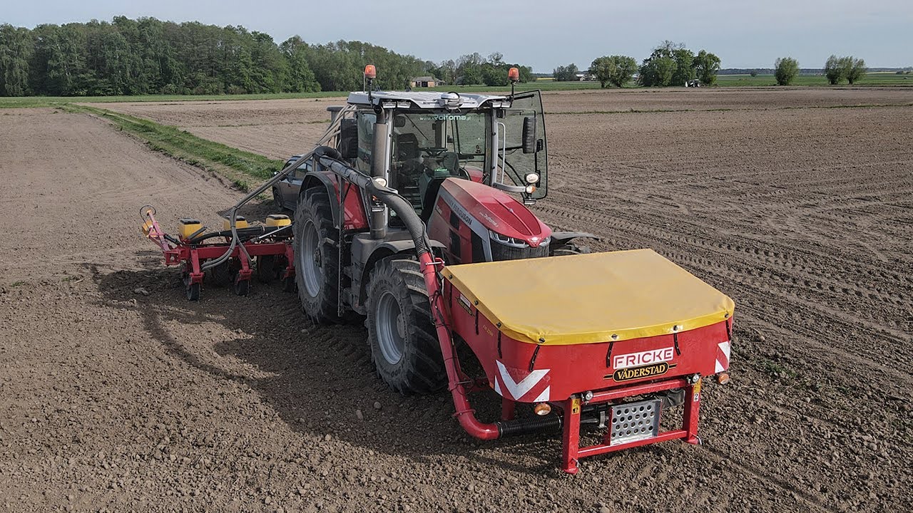 🌽 Siew kukurydzy 2024 | Młyn Rafałek | Massey Ferguson 8S 265 & Vaderstad Tempo V8 | TheDeutzTeam🌽