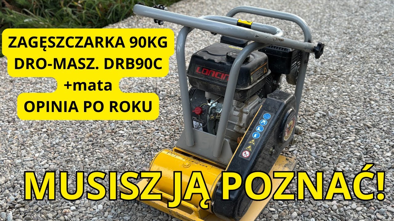 Zagęszczarka Dro-Masz DRB90C - Opinia po roku użytkowania - TEST