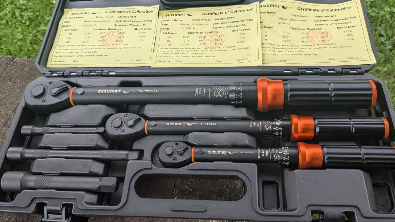 Are you looking for a good torque wrench set???SUZUME 3PCS Torque Wrench Set