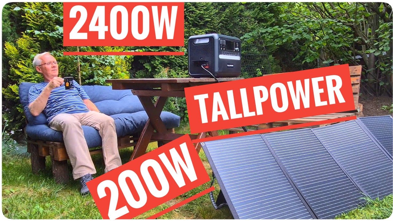 Panel fotowoltaiczny i magazyn energii TALLPOWER 2160Wh - energia za darmo w każdym miejscu