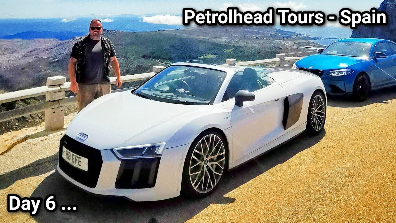 Audi R8 V10 Spyder против Porsche 992 GT3 в горах Серра-да-Эштрела! Petrol Head Tours, Испания, д...