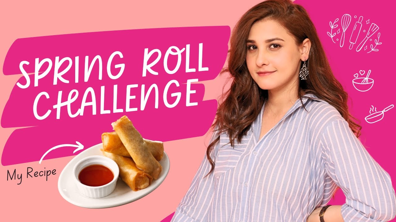Can Hina Altaf Ace the Spring Roll Challenge? | Food Vlog