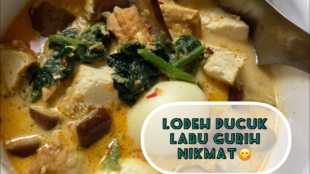 Resep lodeh  pucuk labu ❕‼️