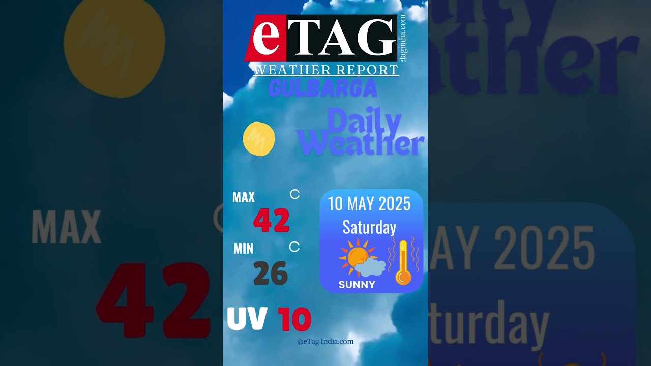 Gulbarga Weather Update 10.May.2025 #GulbargaWeatherUpdate #Kalaburagi #KarnatakaHeatwave #mosam