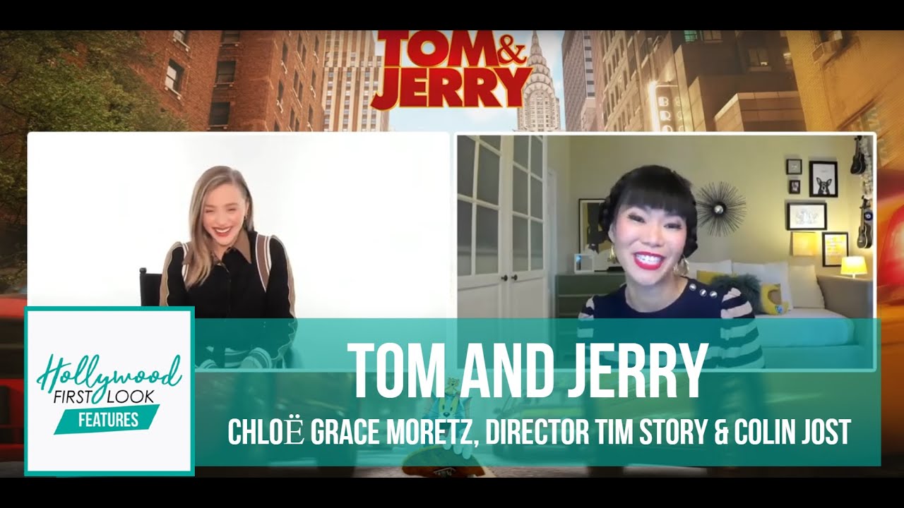 TOM AND JERRY (2021) | CHLOË GRACE MORETZ, Director TIM STORY & COLIN JOST with KIYRA LYNN