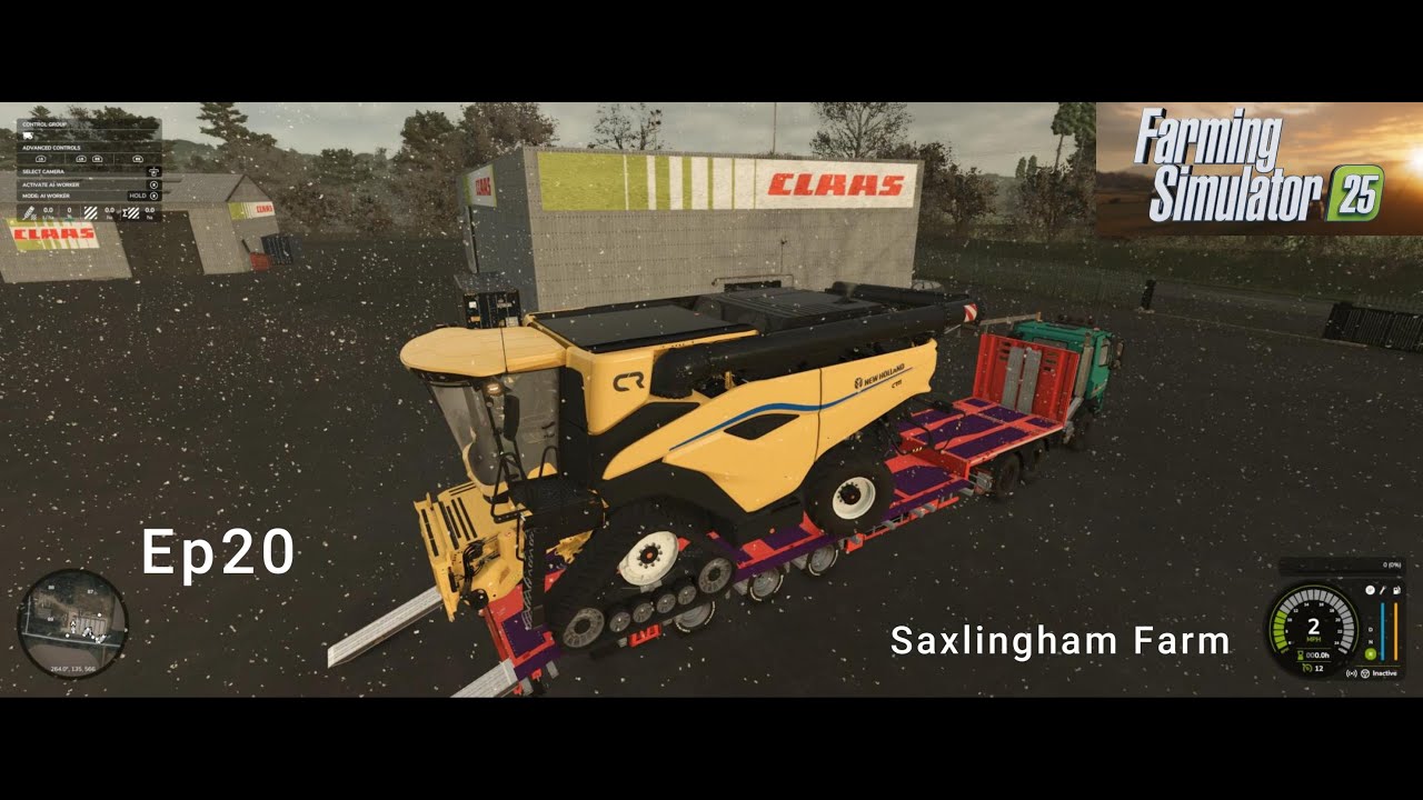 bought Used Truck & Loader with the New Holland Combine & Header Saxlinham Farm EP20 Timelapse