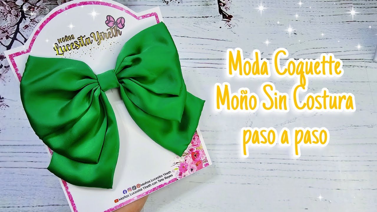 Moño de tela 🎀 tendencia coquette#moños #tendencias #facil#hairbows