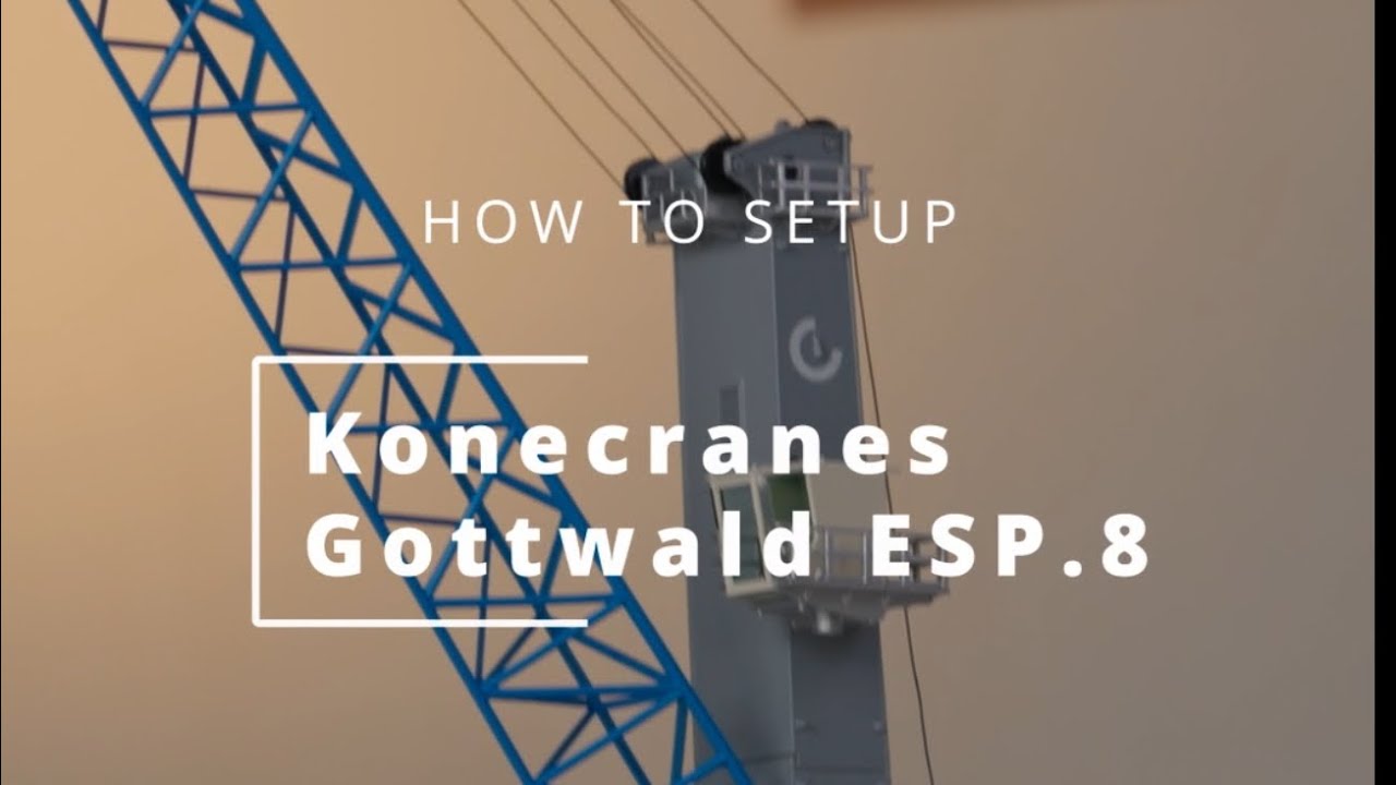 How to set up the Konecranes Gottwald ESP.8 in 1:87