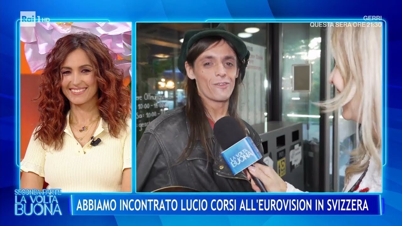 L'esperienza di Lucio Corsi all'Eurovision Song Contest 2025 - La Volta Buona 19/05/2025