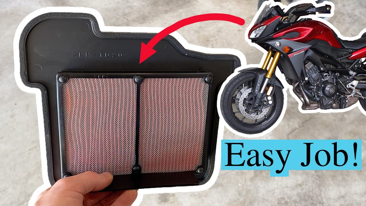 Как заменить воздушный фильтр Yamaha FJ09 — MT09 FZ09 и Tracer