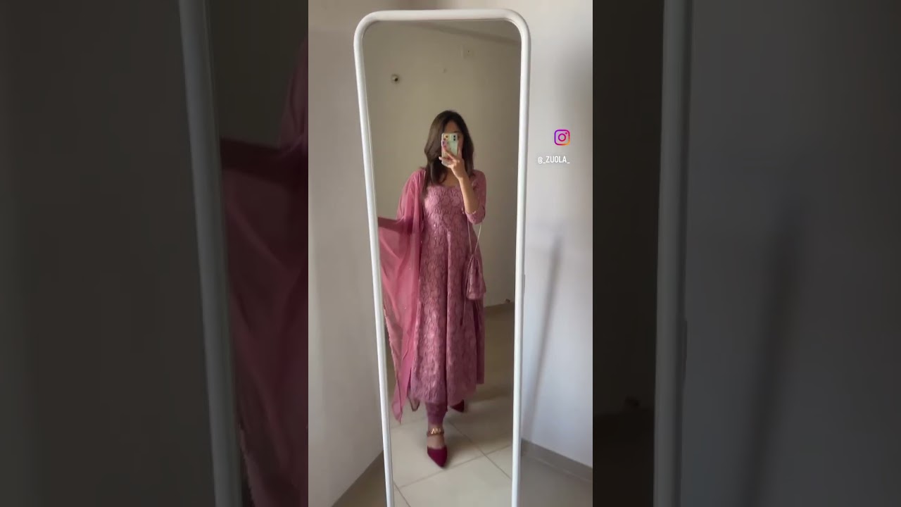 Myntra haul anarkali suit / Eid inspo / bridesmaid party wear / Chikankari anarkali kurta set