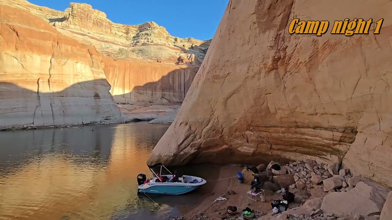 Lake Powell Boat Camping
