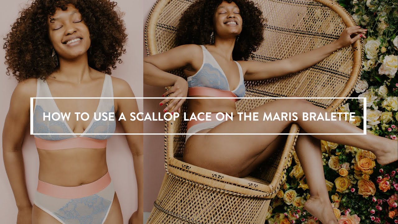 How To Sew A Bralette: How To Use Scallop Lace for the Maris Bralette