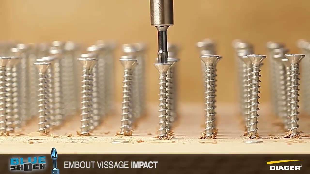 Vidéo test Embout vissage Blue shock Diager VS embout standard. Diager