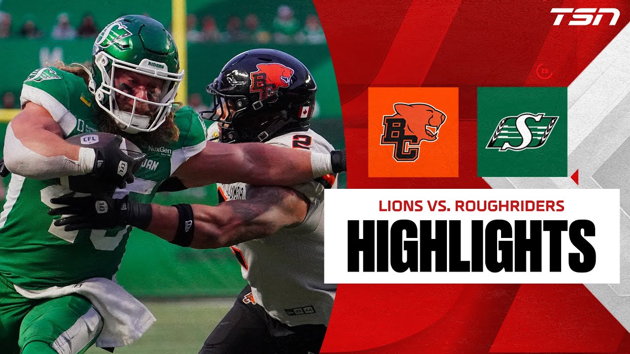 CFL WEEK 21: BC Lions vs. Saskatchewan Roughriders | FULL HIGHLIGHTS