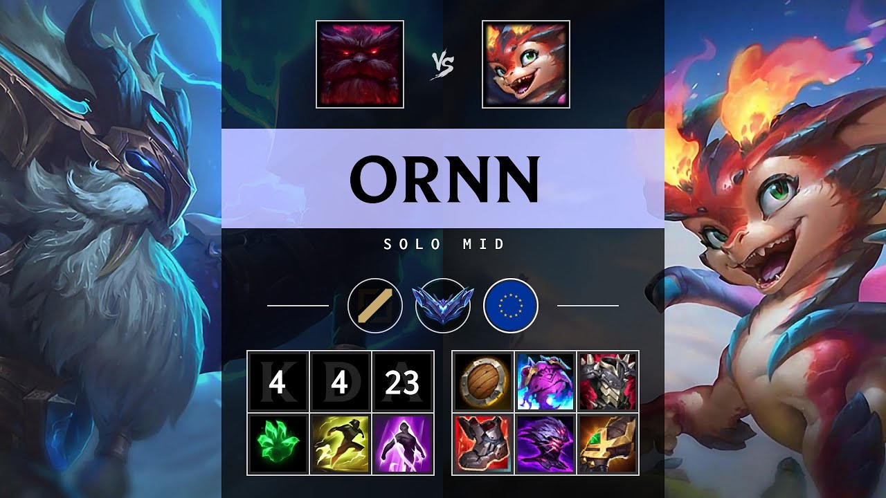 Ornn Mid vs Smolder - EUW Diamond Patch 25.13