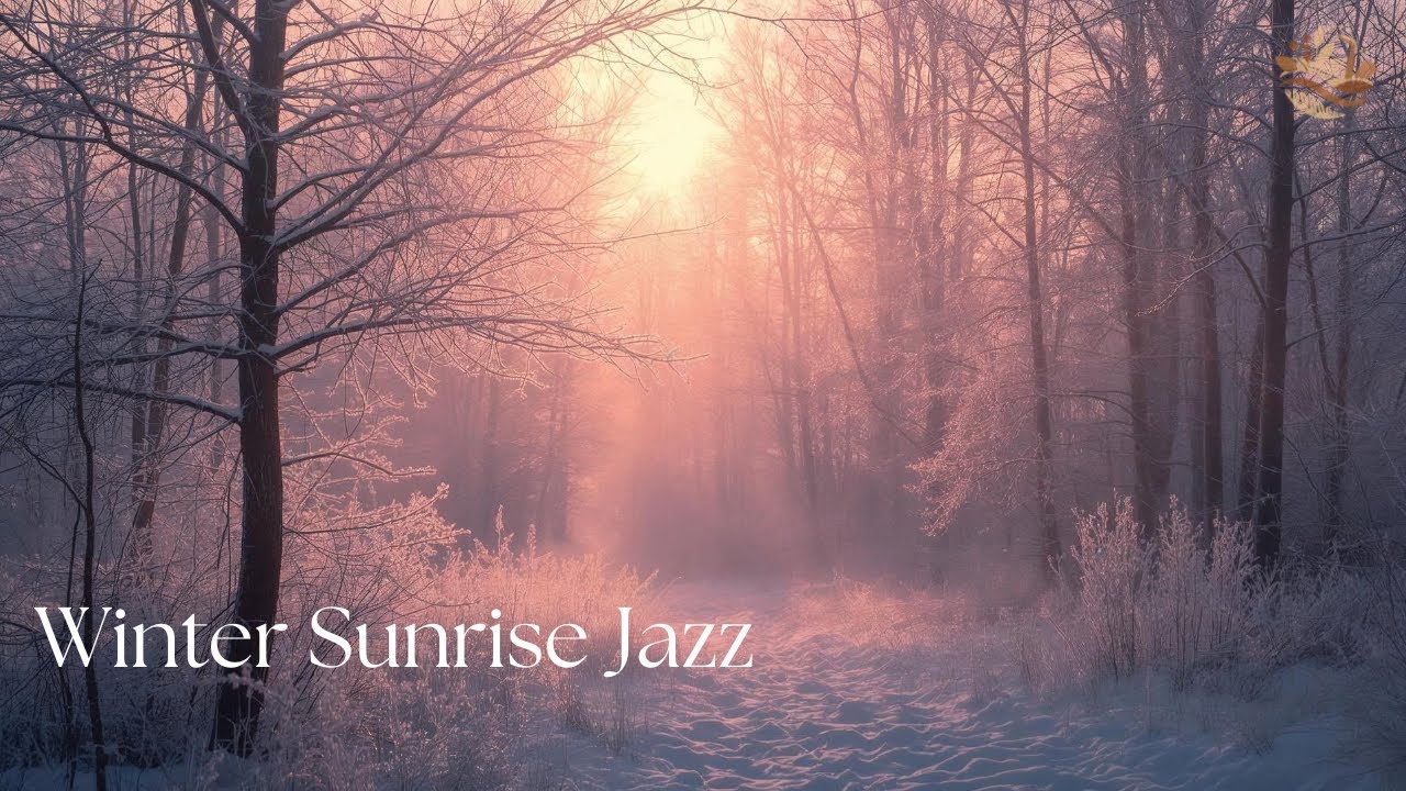 Winter Sunrise Forest ❄️ Dark Jazz for Deep Focus & Morning Reflection (4K)