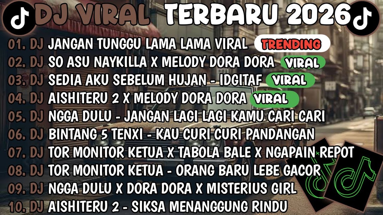DJ TIKTOK TERBARU 2026🎵DJ JANGAN TUNGGU LAMA LAMA🎵DJ SO ASU NAYKILLA X MELODY DORA DORA