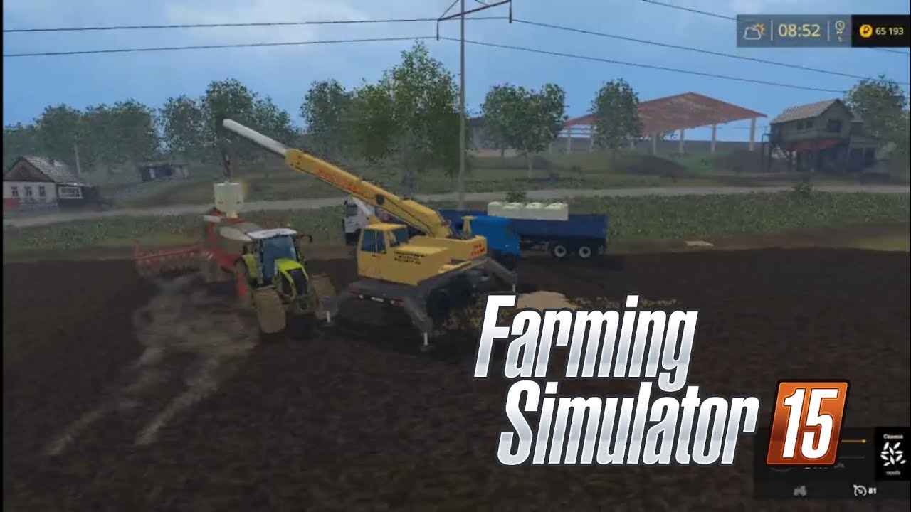 Farming simulator 15-один российский край-30-посев,удобрение