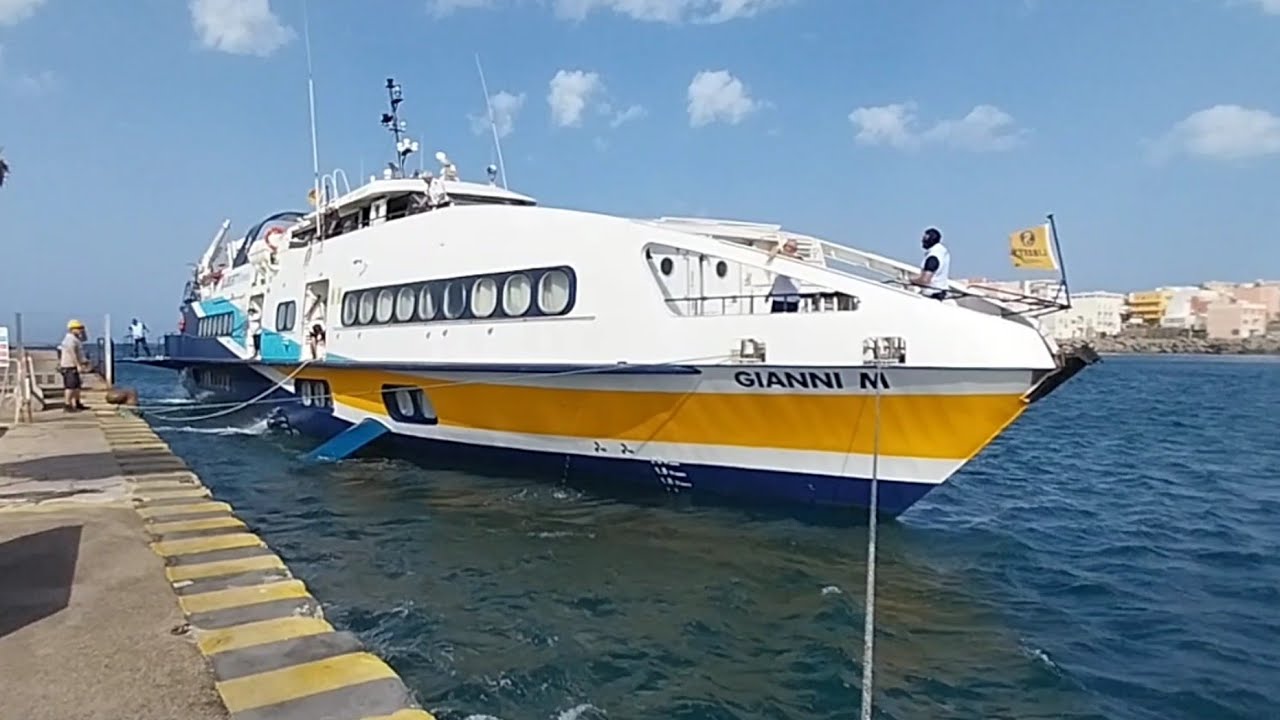 Viaggio di ritorno Pantelleria-Trapani con l'aliscafo Gianni M
