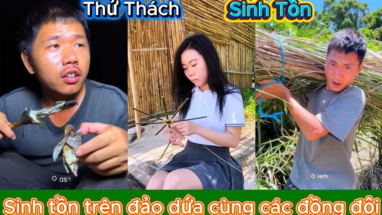 Full | Thử thách sinh tồn trên đảo dứa, cùng đồng đội trải qua khó khăn và nhịn đói| Hà Bá Sinh Tồn