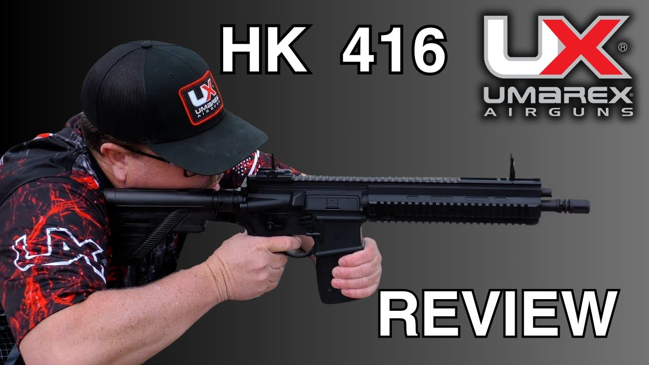 HK 416 BB Gun Rifle 6-Shot Burst Airgun Unboxing Review
