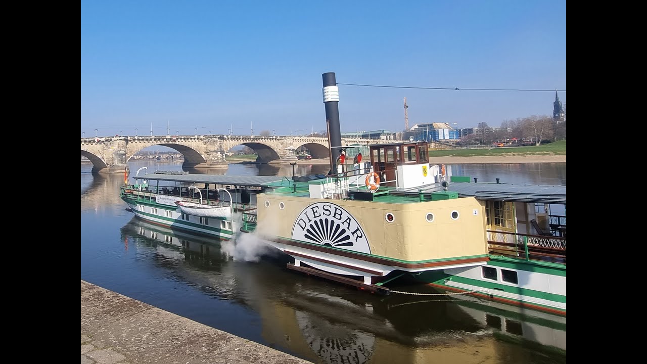 Mit dem Dampfschiff “Diesbar“ zur Werftbesichtigung nach Dresden-Laubegast
