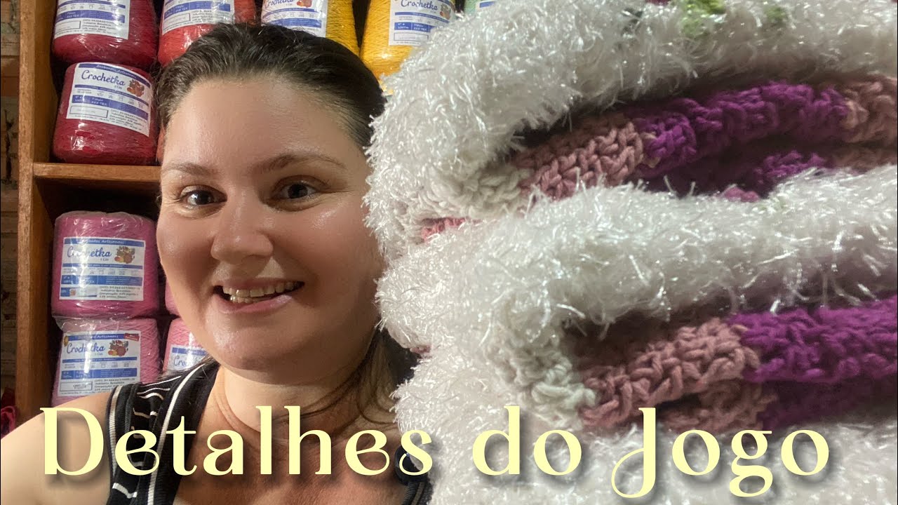 Nunca Tinha Feito Assim! Jogo de Banheiro em Crochê com Barbante Peludinho!