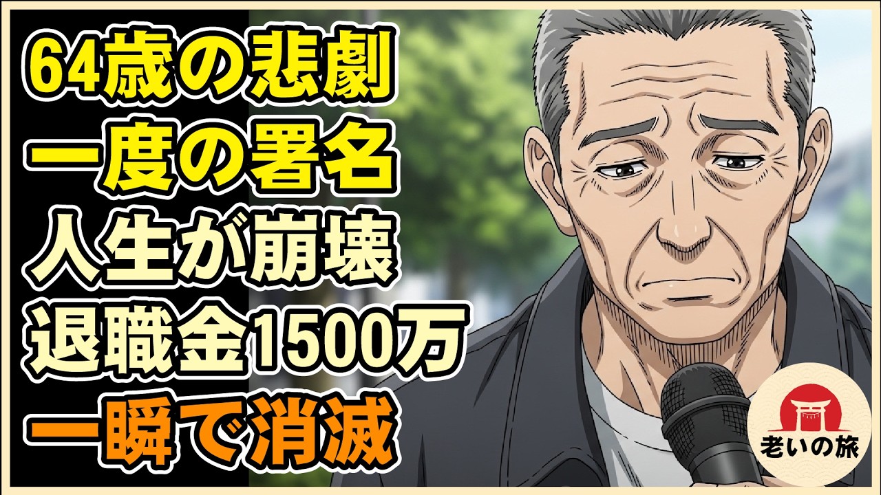 【漫画】退職金1500万あるから余裕？大間違いだった…定年直前に全財産を失う男の絶望【シニアライフ】【60代以上の方へ】