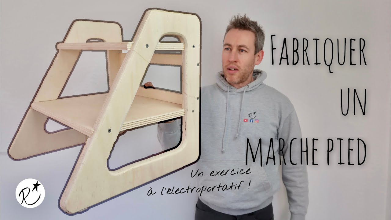 Fabriquer un marche pied pour les petits et les grands ! Un bel exercice d'apprentissage.