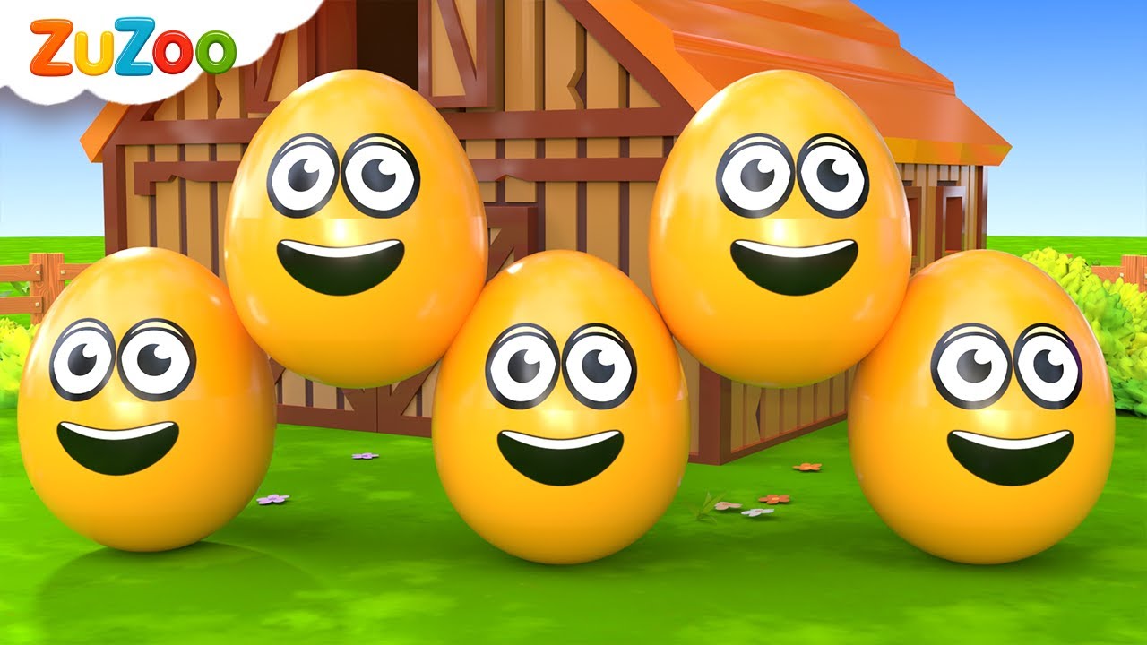 Aprender Colores y N&uacute;meros | Huevos de Colores en la Granja | Canciones Infantiles ZuZoo en Espa&ntilde;ol