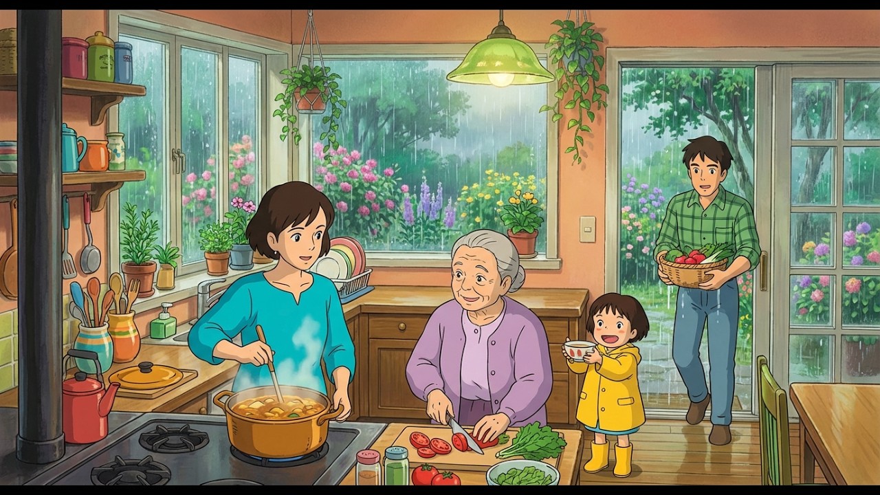 The Day Rain Saved Our Family | Forgiveness Served Warm, One Dish at a Time, Ghibli Style ASMR Style