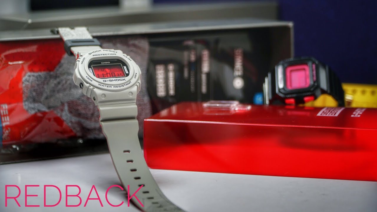 Stance x SNEAKER FREAKER 'RED BACK' x G-Shock collaboration DW-5700SF watch unboxing & review