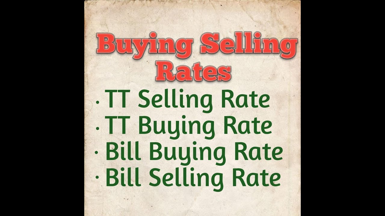TT buying and selling rate||Bill Buying and selling rates|| Foreign Exchange||CAIIB||