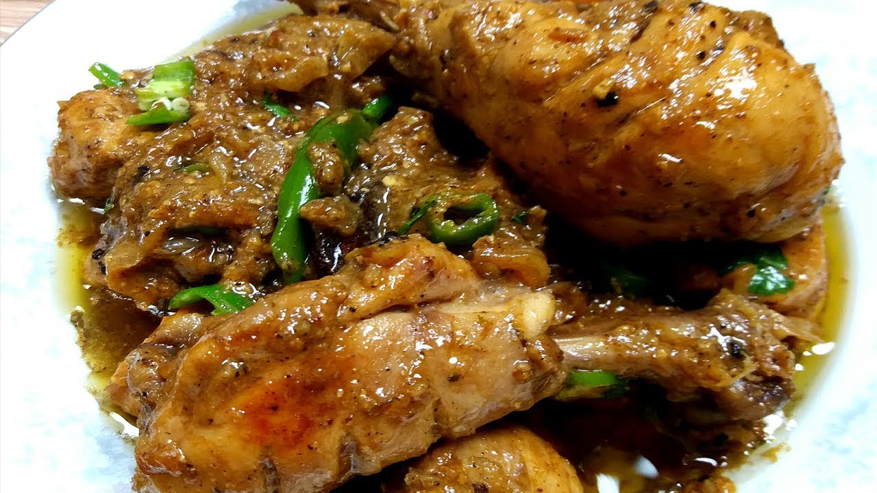 Black Pepper Chicken delicious Gravy II black pepper chicken karahi II kali mirch chicken Recipe