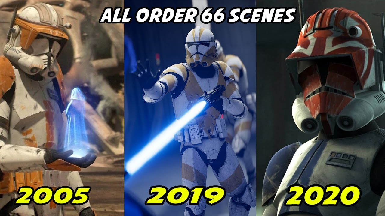 All Order 66 Scene In Star Wars Games And Movies 2005-2020