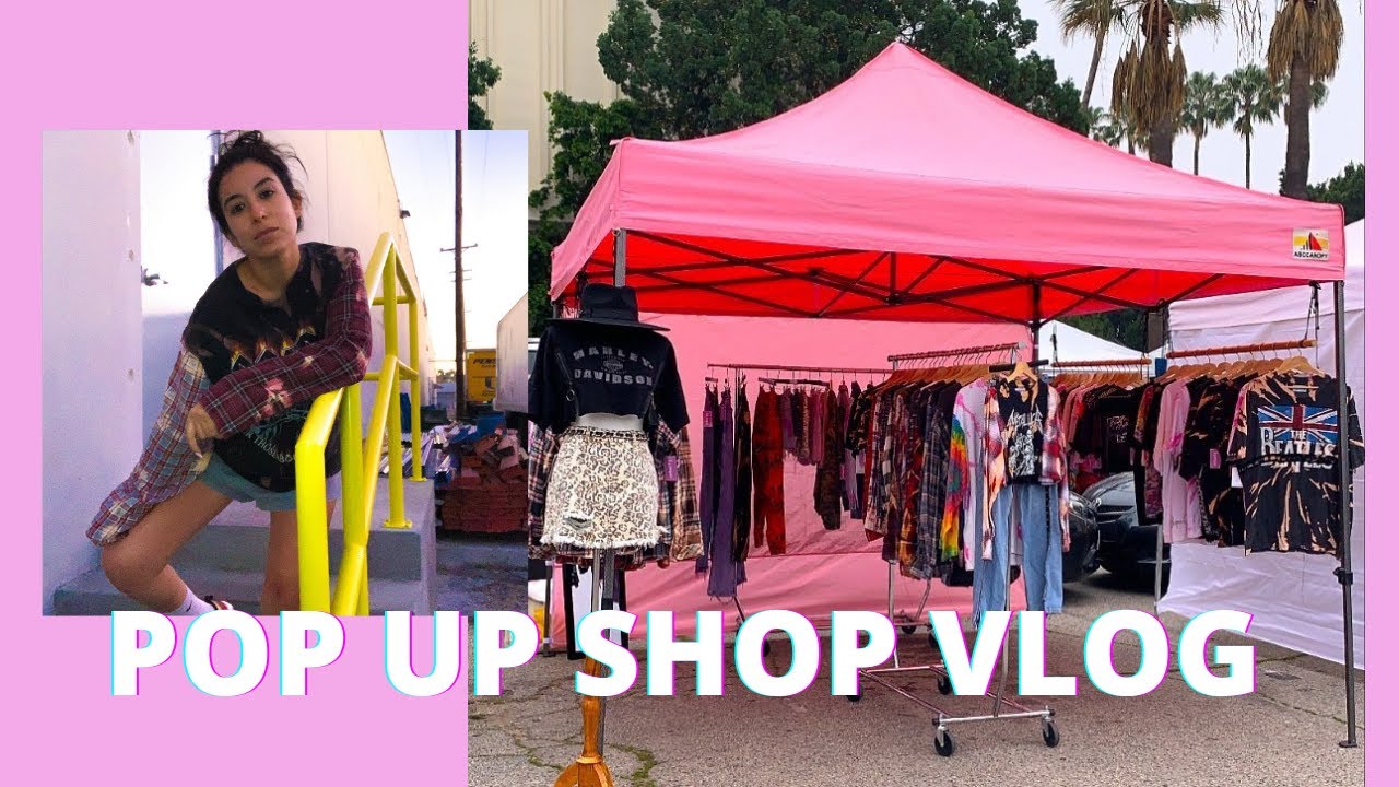 POP UP SHOP BOUTIQUE VLOG - VINTAGE CLOTHING - ENTREPRENEUR LIFE