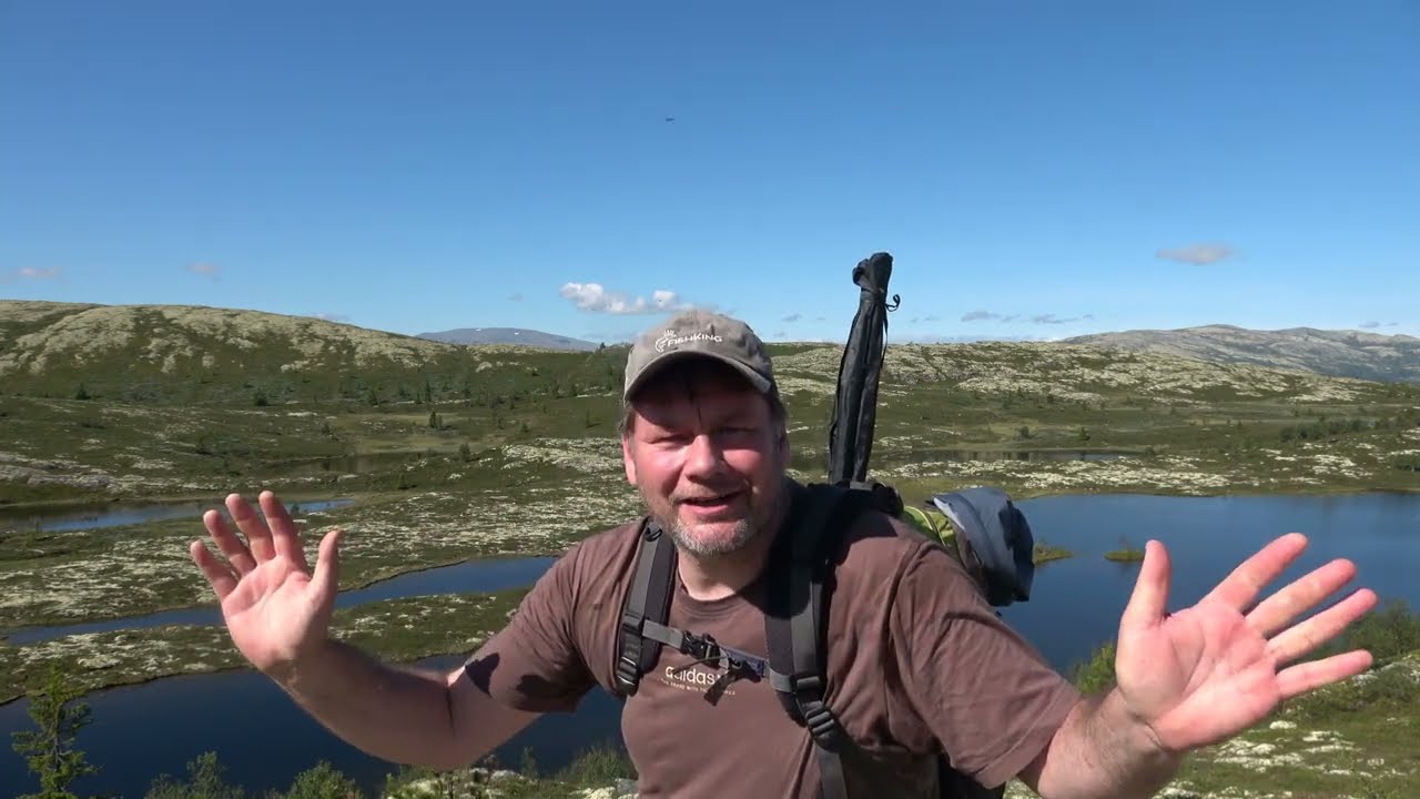Prøver fiskelykken i Leinefjellet!