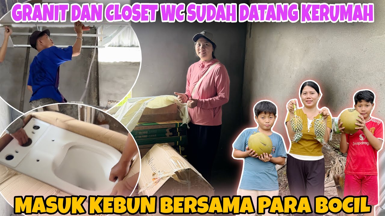 HARI INI MAU KETEMU TUKANG YANG KERJAKAN KAMAR MANDI, SEBAGIAN BARANG WA SUDAH DATANG