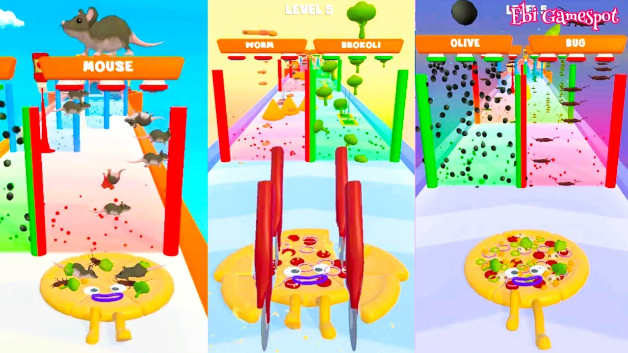 Buat Pizza Toping Kecoak Tikus & Cacing Kepanasan | Clumsy Pizza @ebigamespot7599