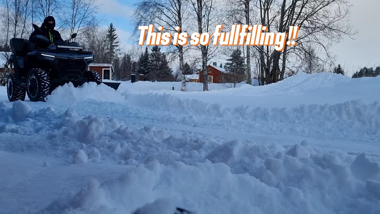 After weeks of waiting! Finally more plowing !