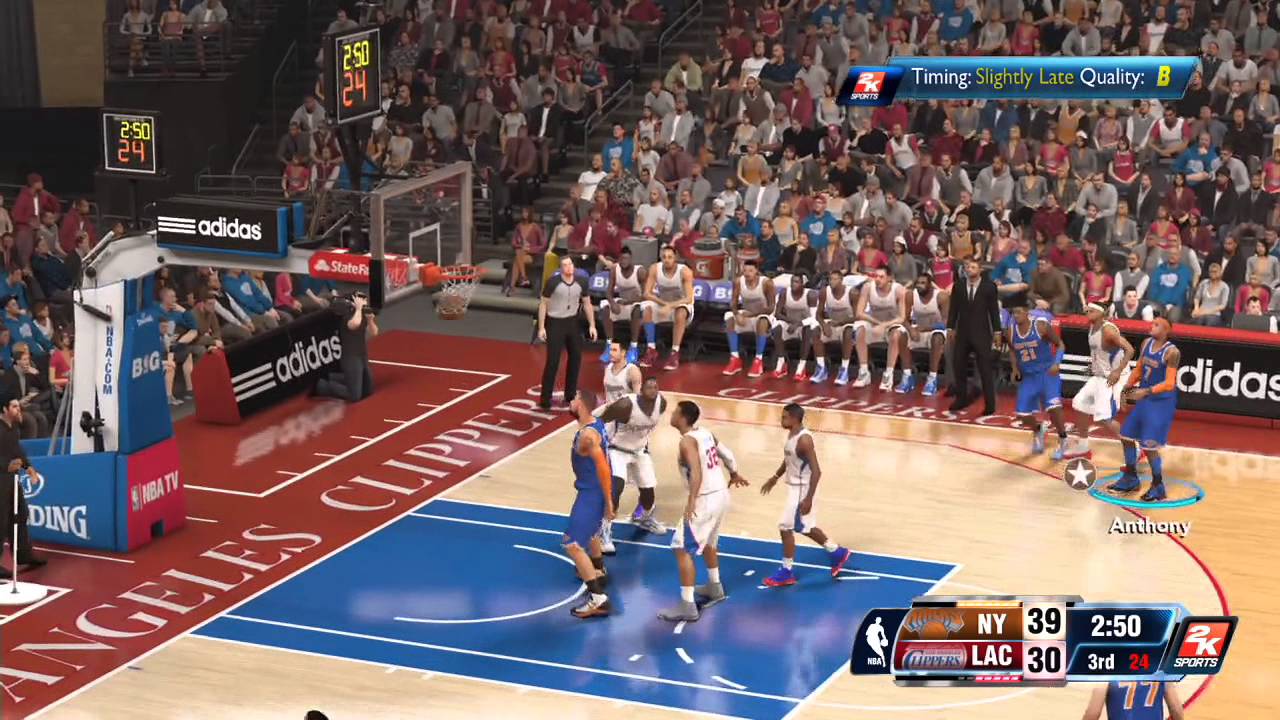 NBA 2K14 Gameplay - New York Knicks vs Los Angeles Clippers Full Game (Xbox One)