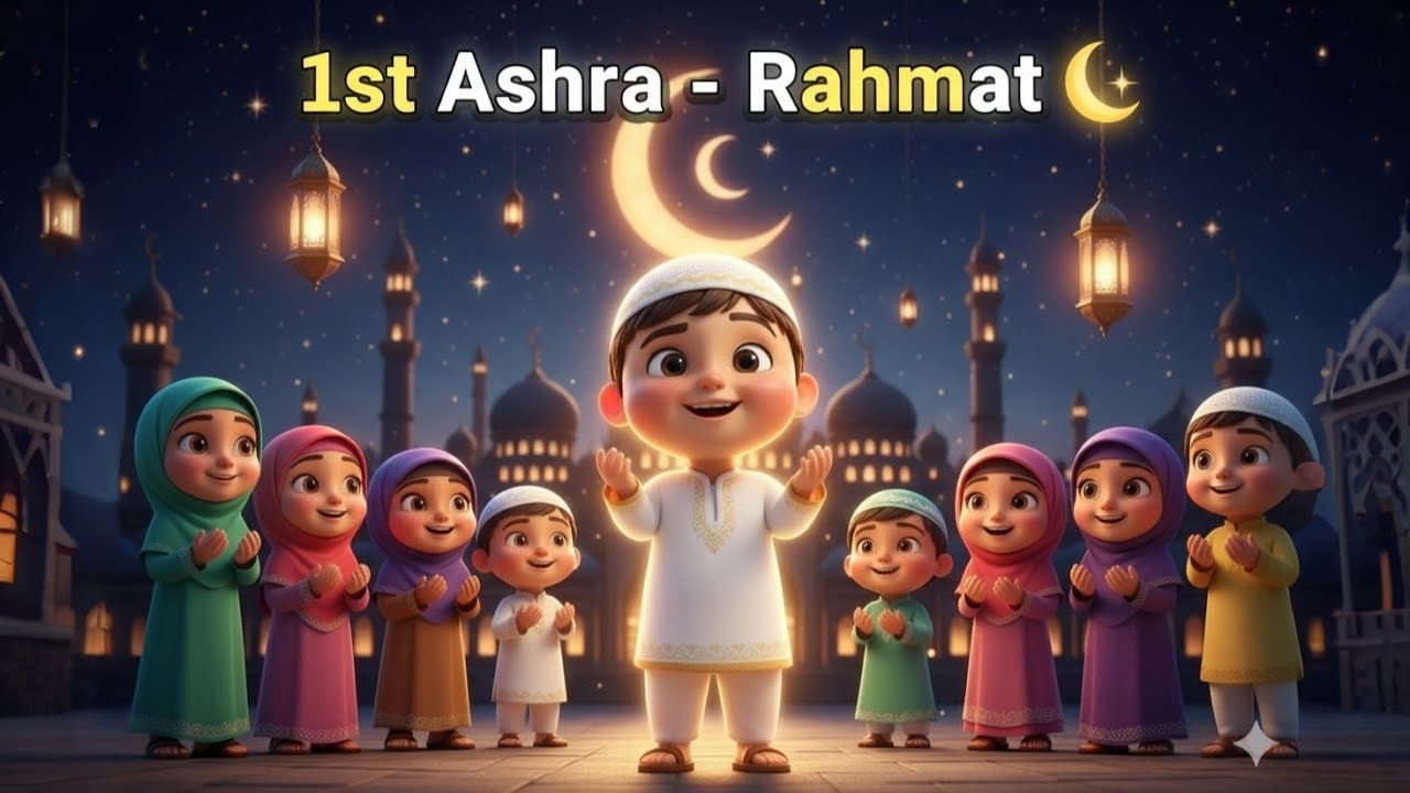 Ramadan 1st Ashra Dua 2026 | Rabbi-ghfir War-ham | First Ashra Rehmat for Kids | Islamic Rhymes
