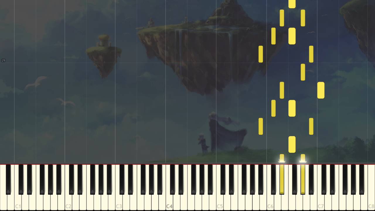 Schala's Theme (4 Hands Piano Duet) - Chrono Trigger OST - Synthesia Tutorial