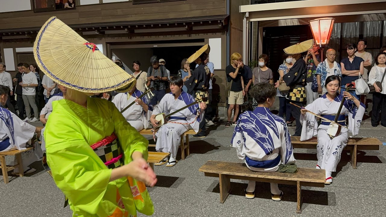 おわら風の盆 2025 東町 地方衆と輪踊り